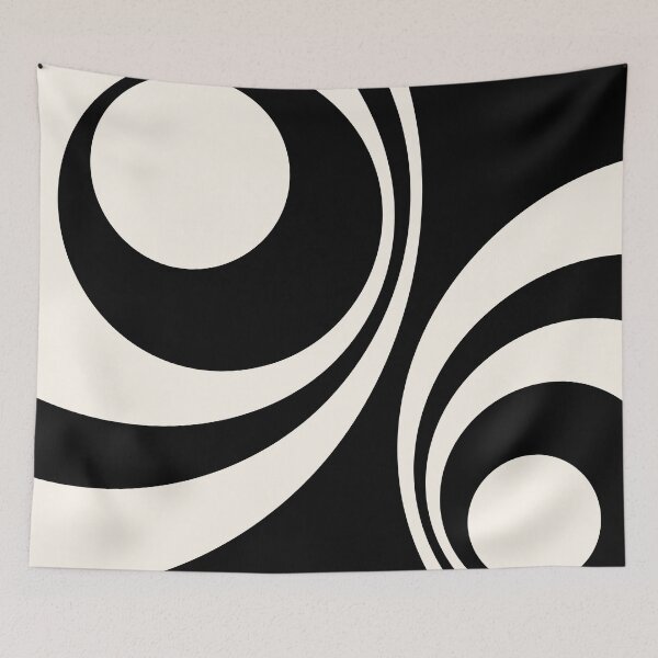 Item preview, Black and pastel retro circles design designed and sold by BattaAnastasia.
