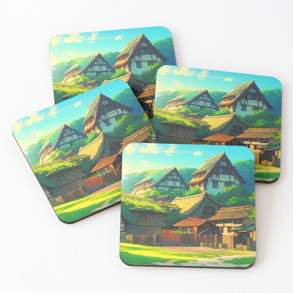 Item preview, anime aesthetic medieval village designed and sold by hedoniism-shop.