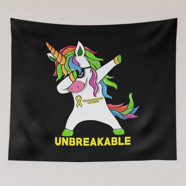 Item preview, Endometriosis Awareness Unicorn Warrior Unbreakable designed and sold by Adolfo114.