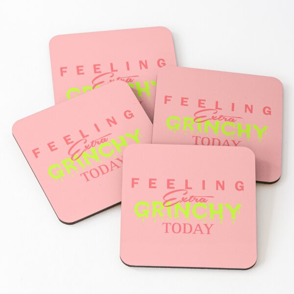 Item preview, Feeling Extra Grinchy Today - Typographic Style red 4 designed and sold by Dude 4U.