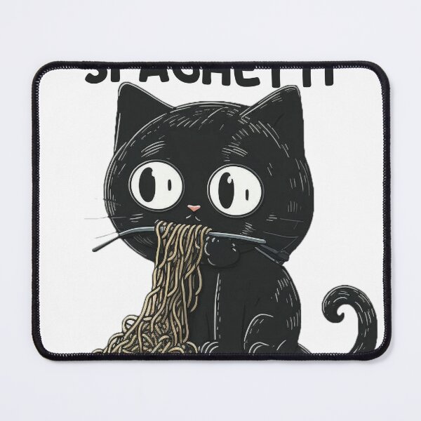 Item preview, Cat Eating Spaghetti #8 designed and sold by TotalDesine.