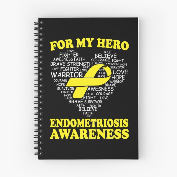 Item preview, For My Hero Endometriosis Awareness Ribbon Heart designed and sold by Adolfo114.