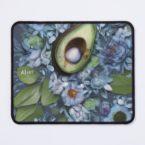 Item preview, Avocado With Flowers Botanical Illustration designed and sold by LisaTumi.art.