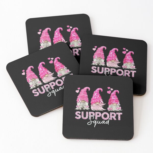 Item preview, Funny Gnomies Support Squad Breast Cancer Awareness Month T-Shirt designed and sold by aramida.
