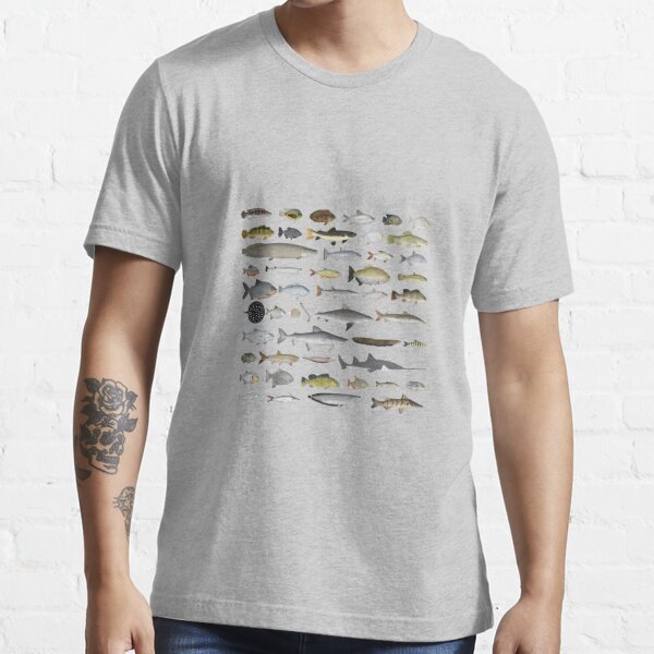 Cichlid Group Essential T-Shirt for Sale by fishfolkart