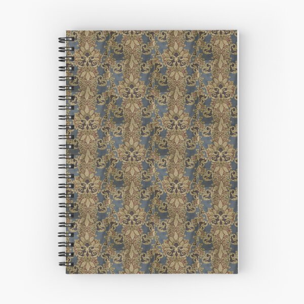 Aperçu de l'œuvre Imprimé Rococo Bleu et Or créée et vendue par runawayhorses.