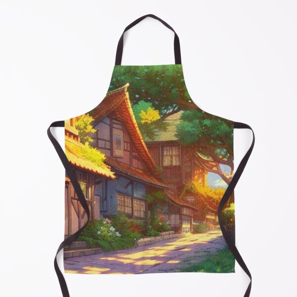 Item preview, peaceful village anime aesthetic scenery designed and sold by hedoniism-shop.