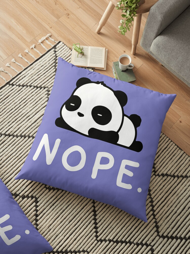 sleepy panda pillow