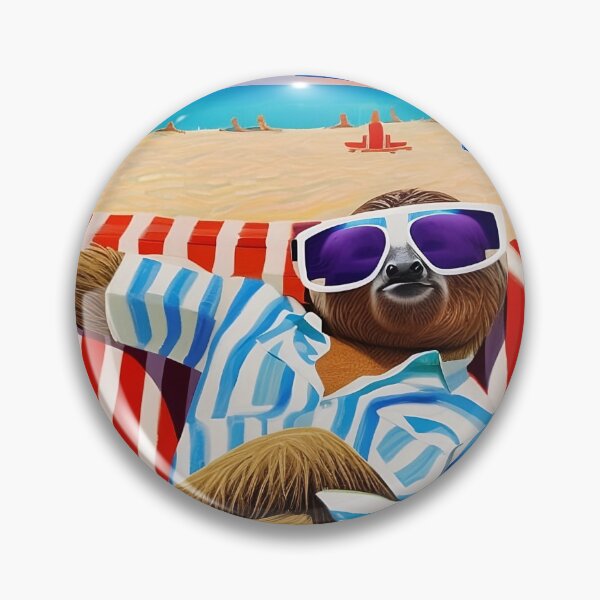 Item preview, Sloth Chilling Out At The Beach designed and sold by jomfix.