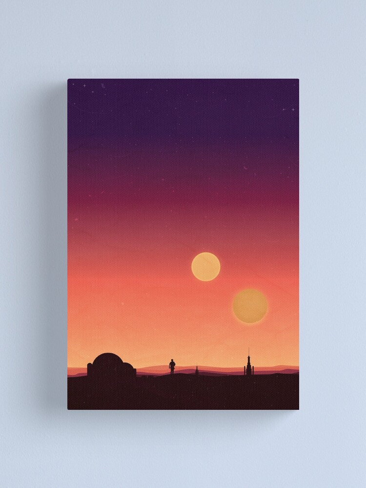 Thumbnail 2 of 3, Canvas Print, Tatooine designed and sold by donpringus.