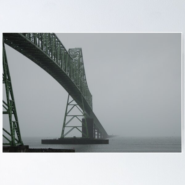 Item preview, Astoria-Megler Bridge In Fog designed and sold by Edith Farrell.