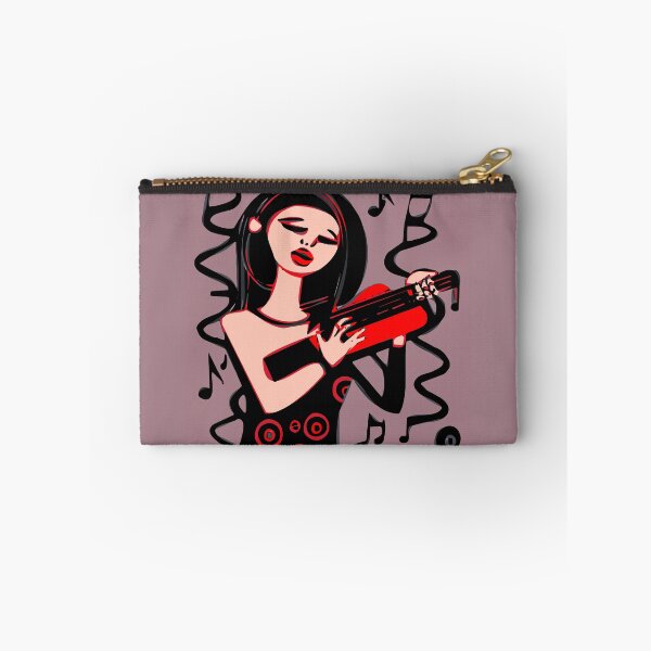 Item preview,  "The Hand-Held Ukulele Player in Black" designed and sold by FunnyShopGirl.
