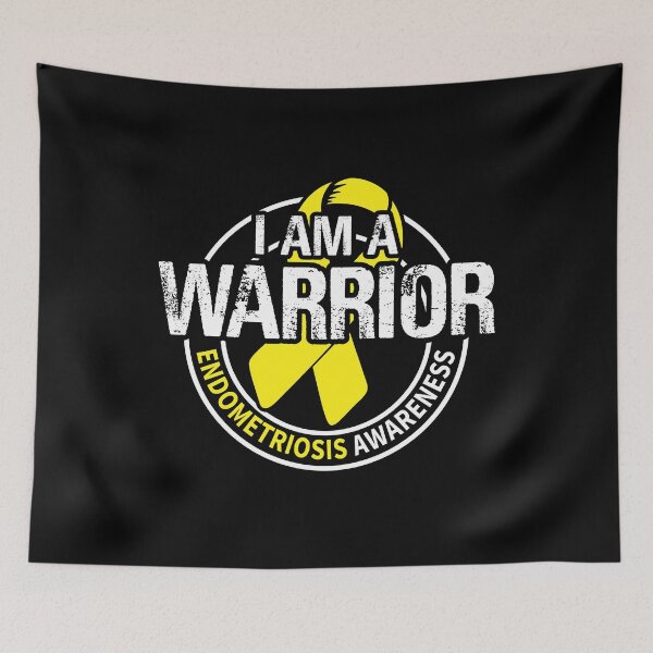Item preview, I Am A Warrior Endometriosis Awareness Ribbon designed and sold by Adolfo114.