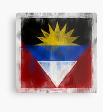 Antigua And Barbuda Flag Reworked No. 2, Series 2.jpg Metalldruck