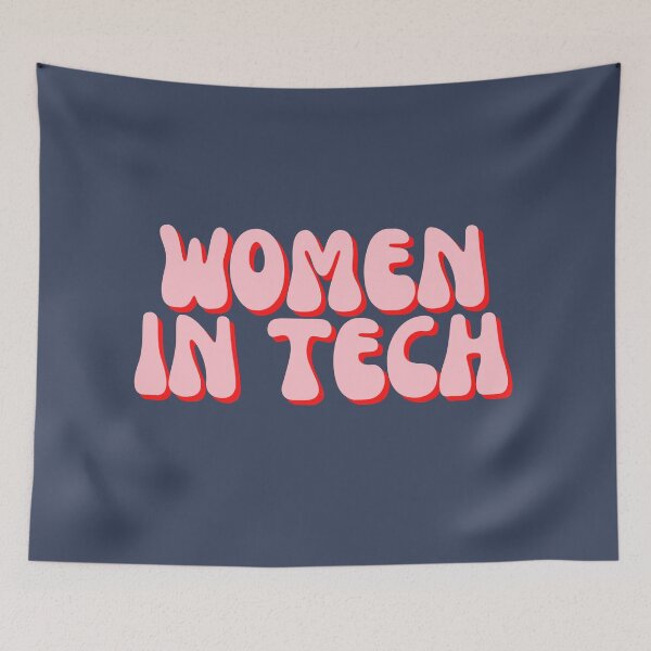 Item preview, Women in Tech Pink Retro designed and sold by polishalpaca.