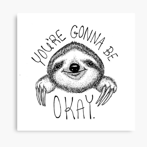 Slothspiration Canvas Print