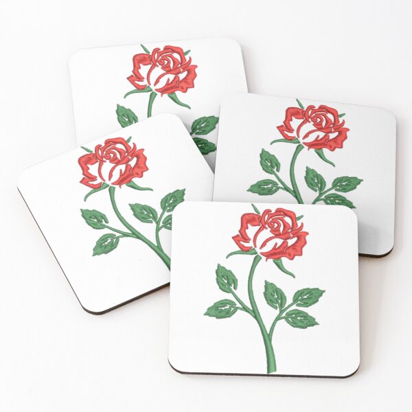 Item preview, "Embroidered" rose designed and sold by BestFashion4u.