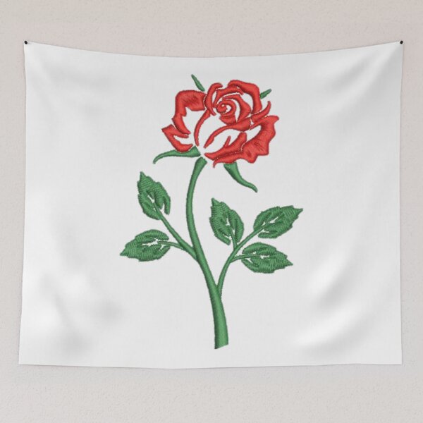 Item preview, "Embroidered" rose designed and sold by BestFashion4u.