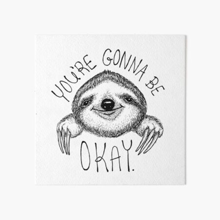Slothspiration Art Board Print
