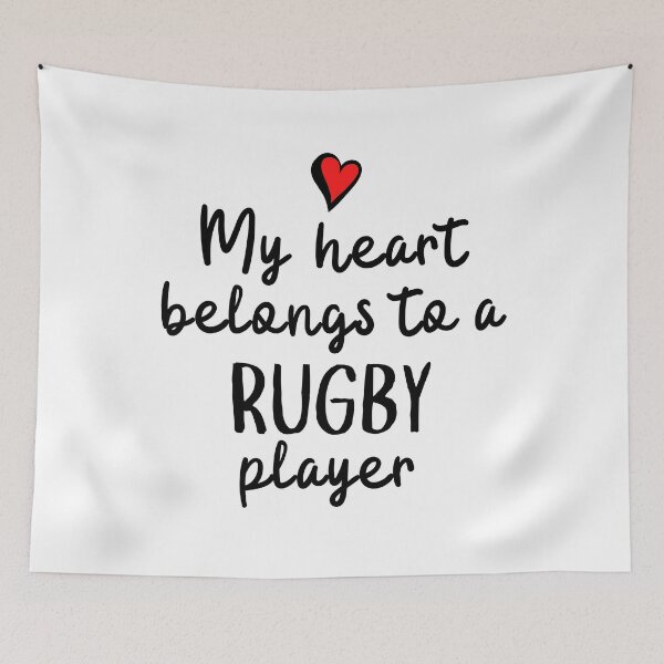 Item preview, My heart belongs to a rugby player designed and sold by TheGreenGoat.