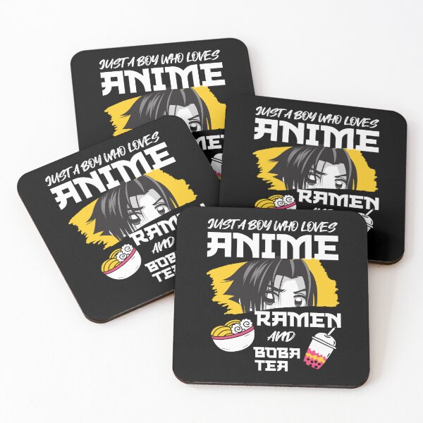 Item preview, Just A Boy Who Loves Anime Ramen And Boba Tea designed and sold by Betsytiptoe.