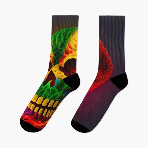 Item preview, Large format Chilli Skull psycho colors  designed and sold by AiArtestry.