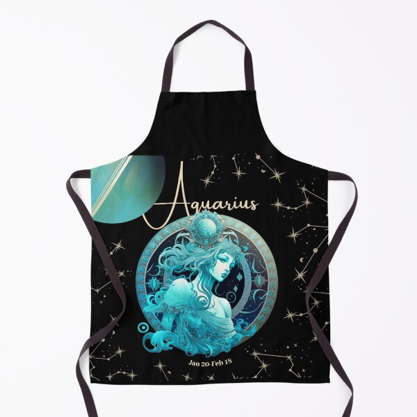 Item preview, Aquarius Zodiac Sign with its Ruling Planet Uranus designed and sold by ieluxury.