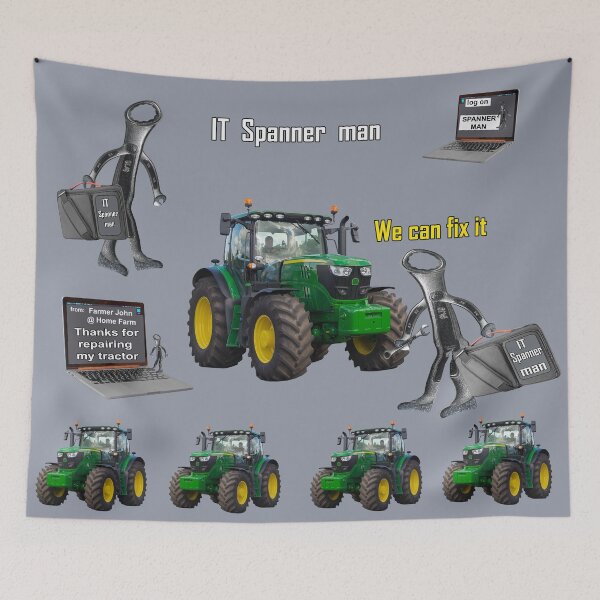 Item preview, IT  Spanner man designed and sold by Millysuewood.