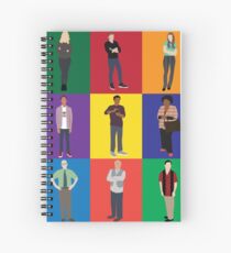 Community Character Print Spiral Notebook
