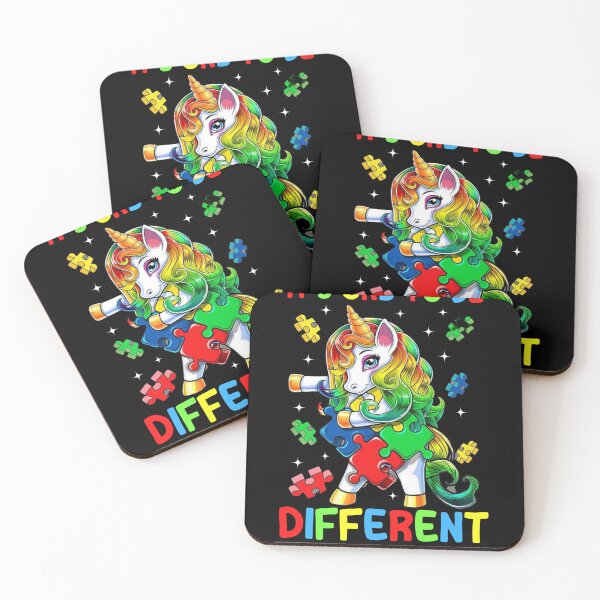 Item preview, IT's ok to be different cute unicorn Autism Awareness designed and sold by Smile Shop ⭐⭐⭐⭐⭐.