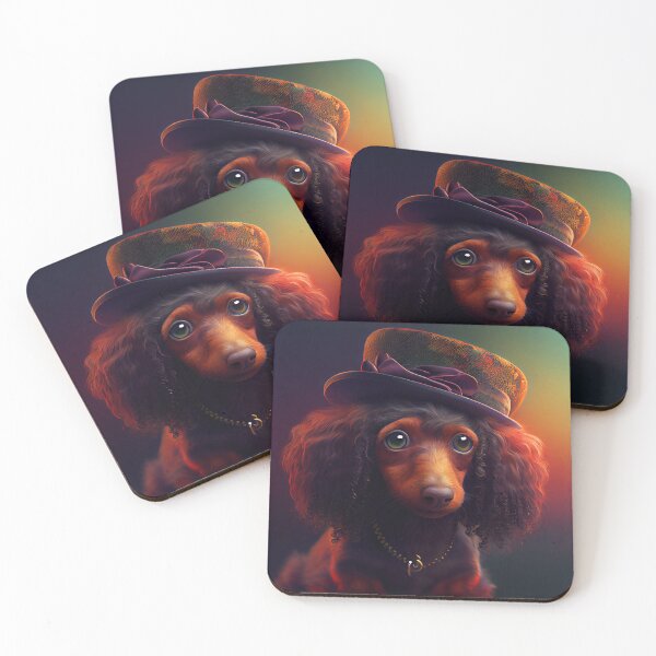 Item preview, Afro Dachshund Cute Dog 3 designed and sold by Artistic Pandas.