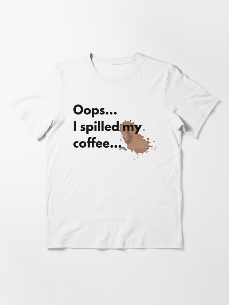 Fake Black Coffee Spill White Mug - Great Gift for Coffee Lovers - Joke  Spill