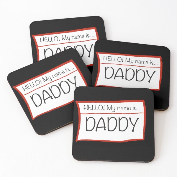 Item preview, Hello my name is Daddy - Name Tag designed and sold by Fynno.