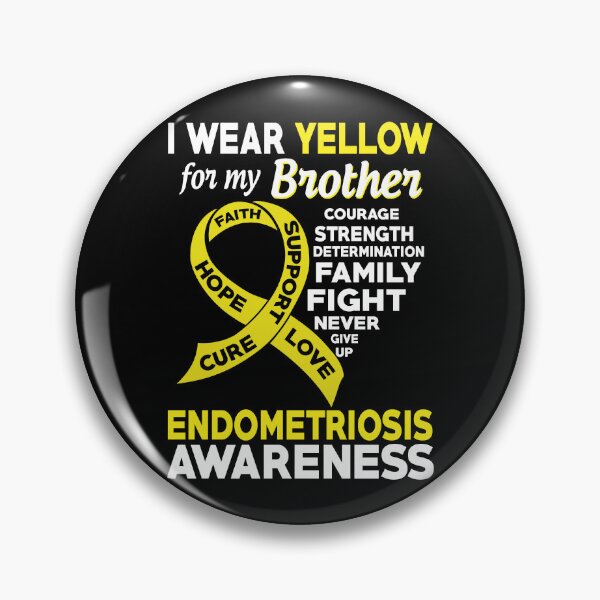 Item preview, I Wear Yellow for My Brother Endometriosis Awareness designed and sold by Adolfo114.