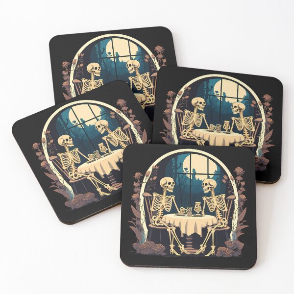 Item preview, Skeleton Macabre Dinner Dark Romantic Celebration Of Love designed and sold by Med ing.