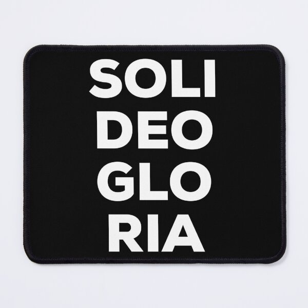 Item preview, Soli Deo Gloria Black Rectangle designed and sold by HalpinDesign.