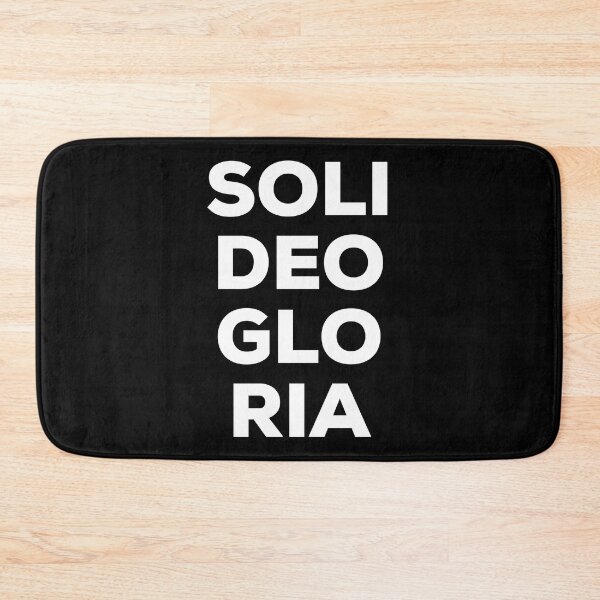 Item preview, Soli Deo Gloria Black Rectangle designed and sold by HalpinDesign.