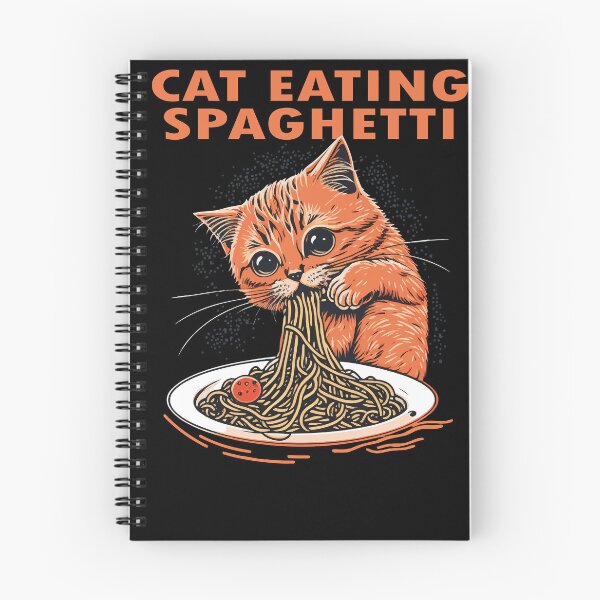 Item preview, Cat Eating Spaghetti #4 designed and sold by TotalDesine.