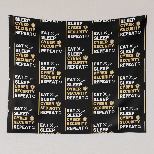 Item preview, Eat Sleep Cybersecurity Repeat , Funny Quote For Cyber Security designed and sold by Mehdi Art.