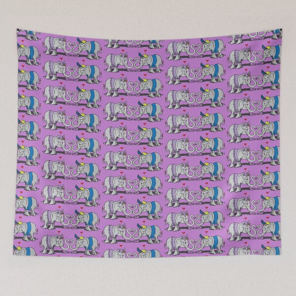 Item preview, Elephants in Love  designed and sold by JohnnyPraize.