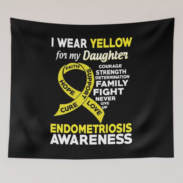 Item preview, I Wear Yellow for My Daughter Endometriosis Awareness designed and sold by Adolfo114.