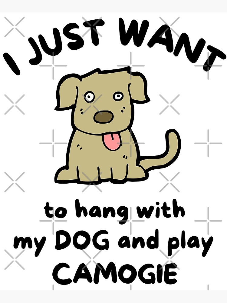 Solo quiero pasar el rato con mi perro y jugar Póster