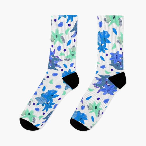 Item preview, Blue Snakes and Flowers designed and sold by dKarthdesign.
