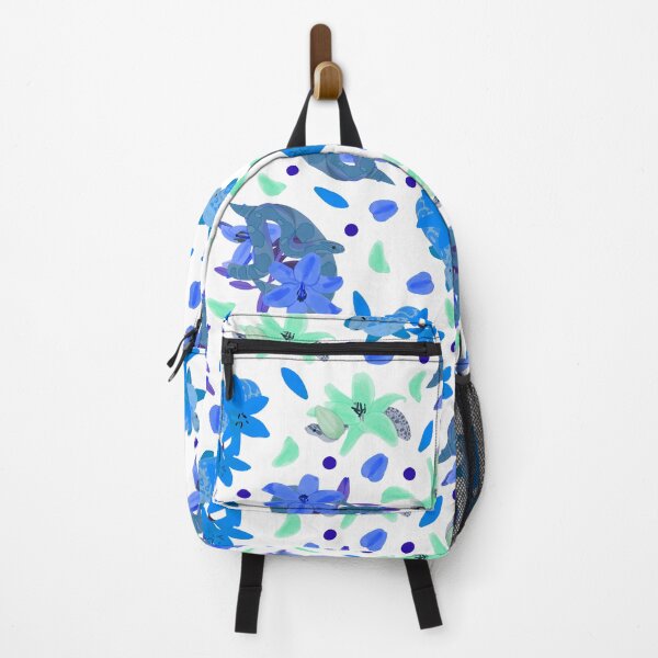 Item preview, Blue Snakes and Flowers designed and sold by dKarthdesign.