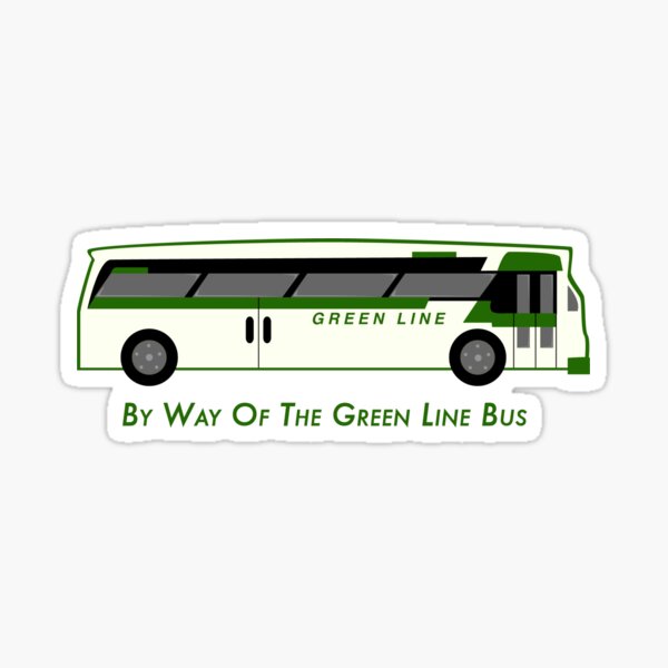 By Way of the Green Line Bus - The Royal Tenenbaums Sticker