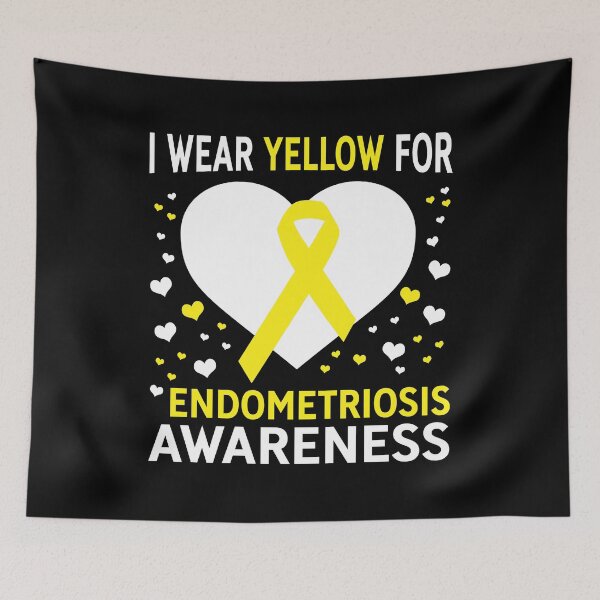 Item preview, I Wear Yellow For Support Endometriosis Awareness designed and sold by Adolfo114.