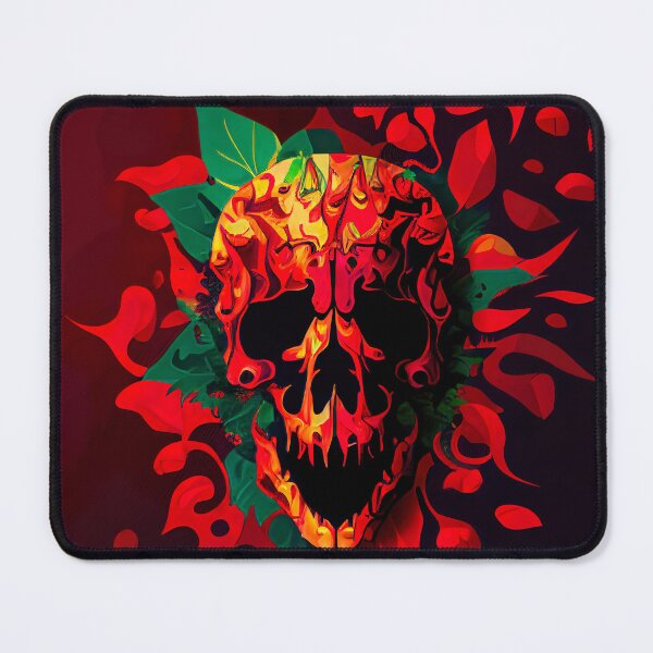 Item preview, Abstract Carolina reaper chilli skull designed and sold by AiArtestry.