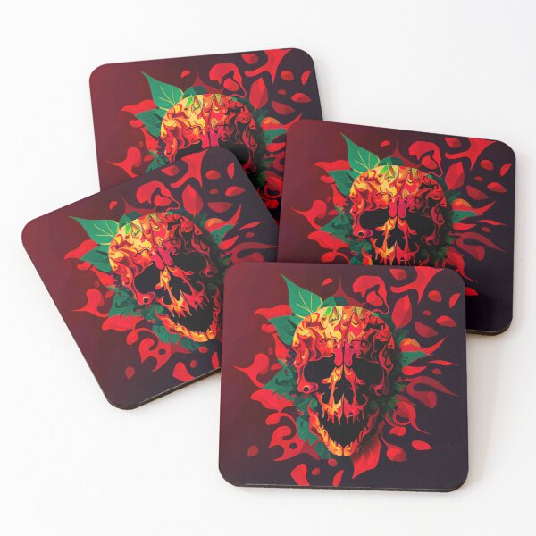 Item preview, Abstract Carolina reaper chilli skull  designed and sold by AiArtestry.