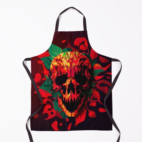 Item preview, Abstract Carolina reaper chilli skull  designed and sold by AiArtestry.