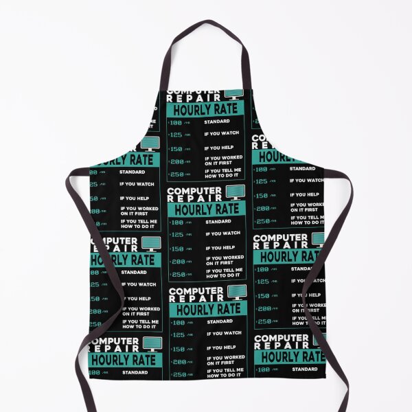 Item preview, Funny Computer Repair Hourly Rate designed and sold by Mehdi Art.